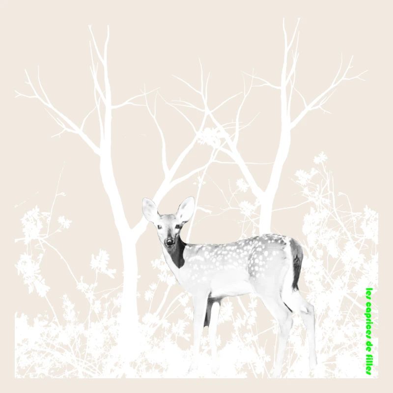 Biche Gracieuse Forêt Sauvage