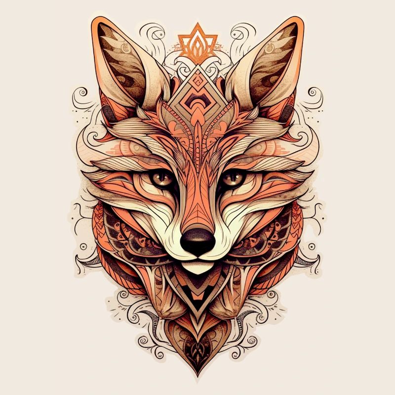 Fox Ornamental Style - Boho