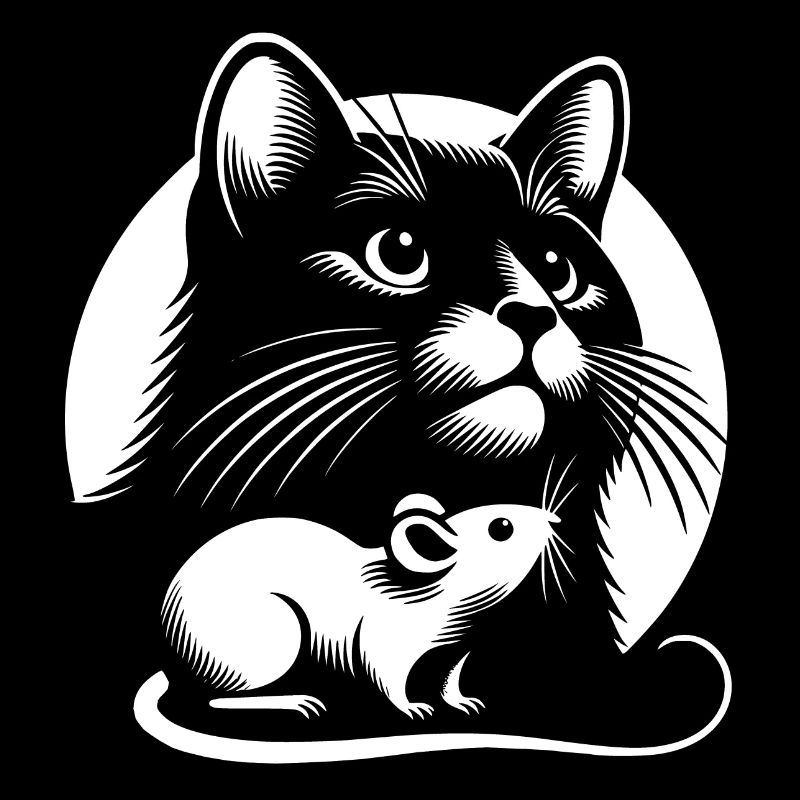 Cat and Mouse in Friendship, Peace and Love