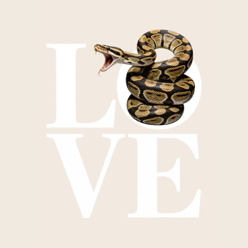 Königspython Schlangen LOVE Terrarium Python