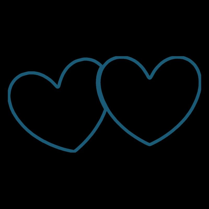 blue heart valentine's day
