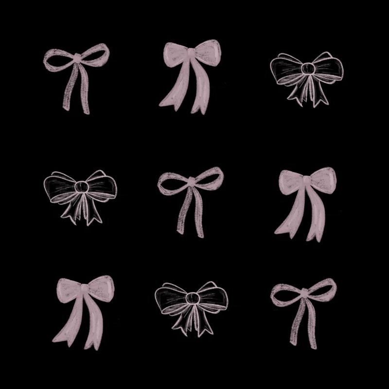 Three Bows Design Pink - coquette