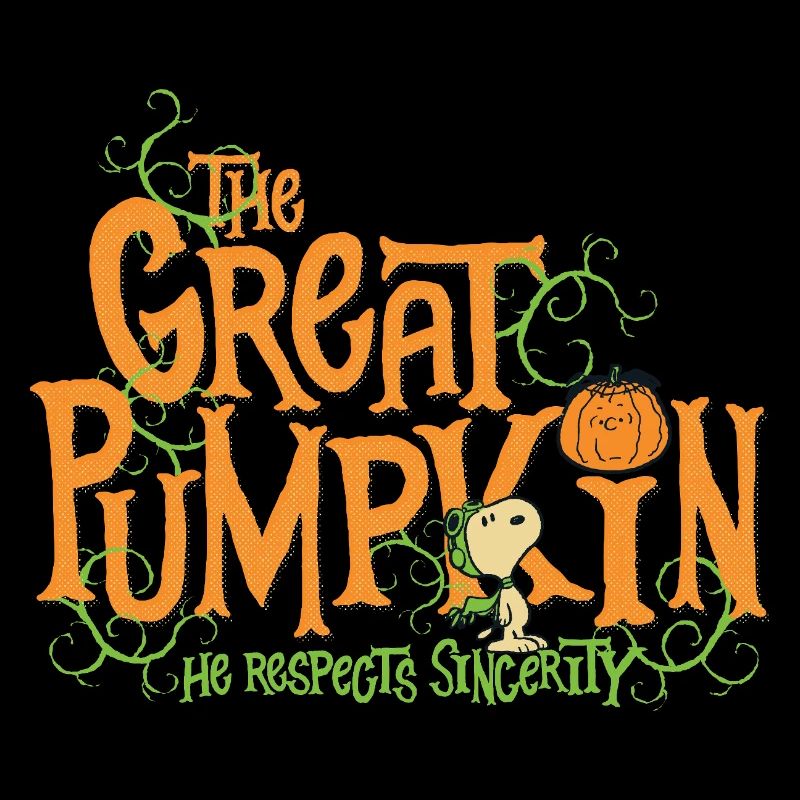 Peanuts Design Halloween Mit Spruch
