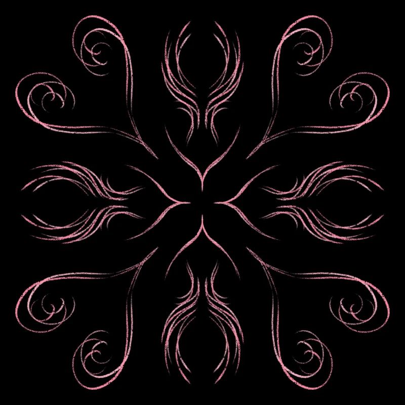 Pink hearts as a pattern