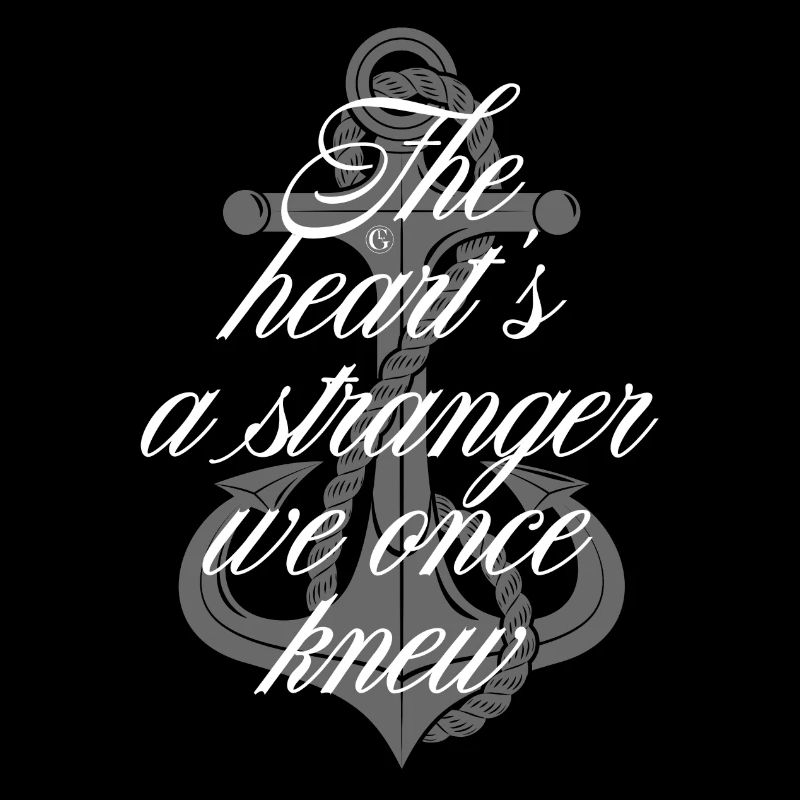 Stranger white pocket print