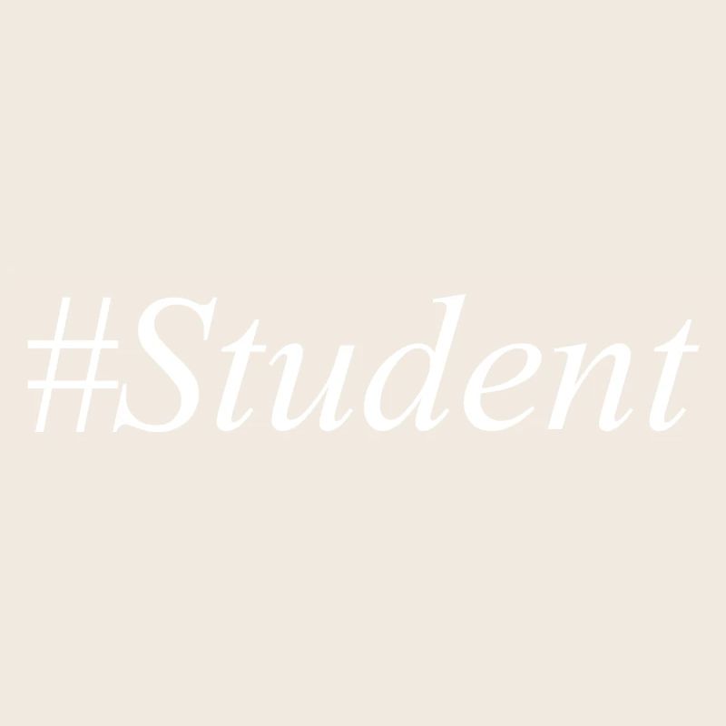 #Student Logo White