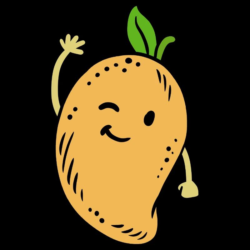 Mangue Fruit Kawaii