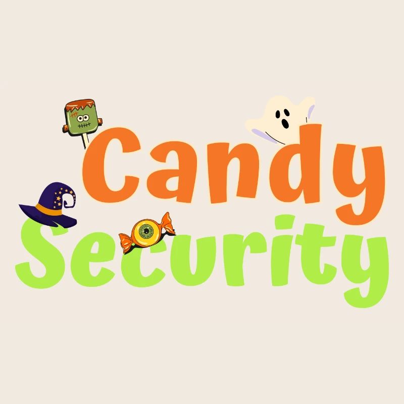 Lustiges Halloween-Kostüm Candy Security