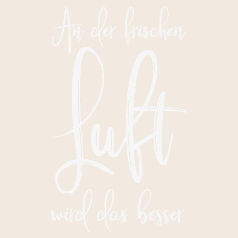 An der frischen Luft wird das besser