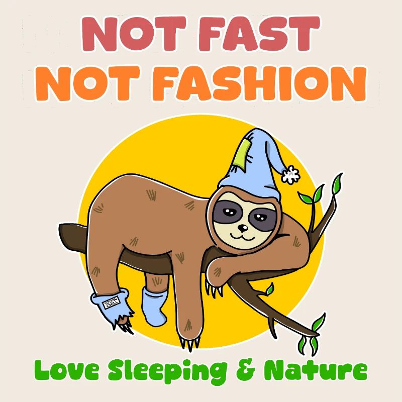 Lazy Sloth Cute Not Fast Nature Lover Sleeping
