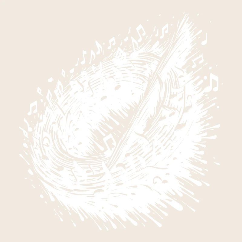 Cercle de notes de musique circulaire