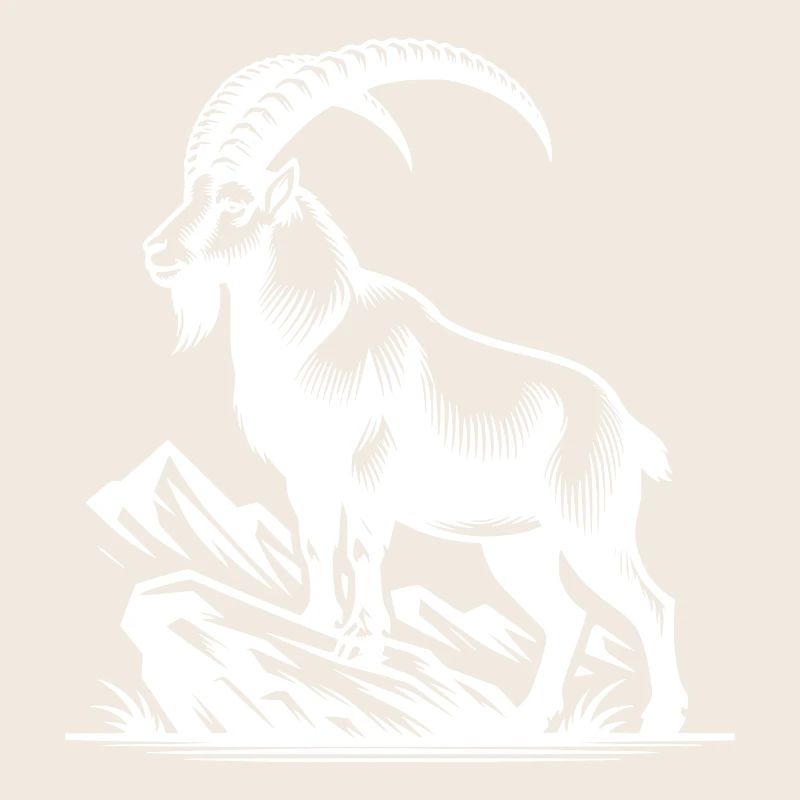 Capricorne avec d’énormes cornes