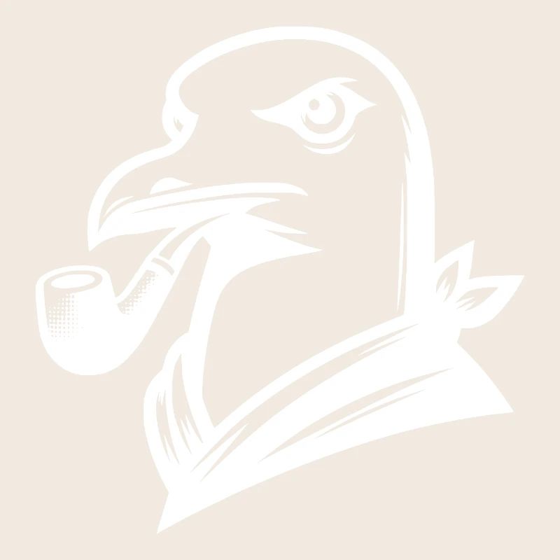 Mouette avec sifflet dans le style de dessin animé