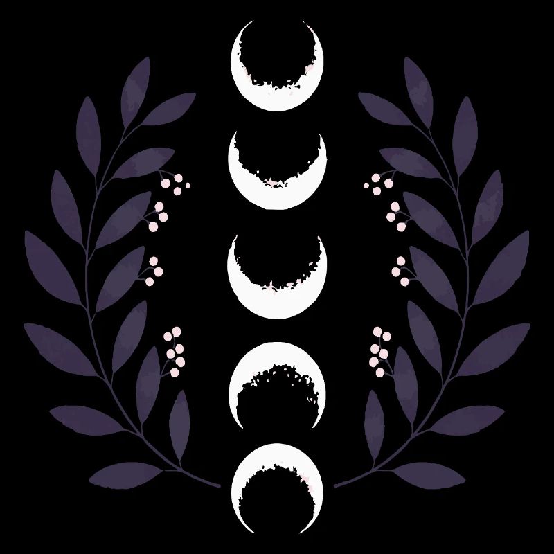 Celestial Moon Phase BOHO Wildflowers Zodiac Witch
