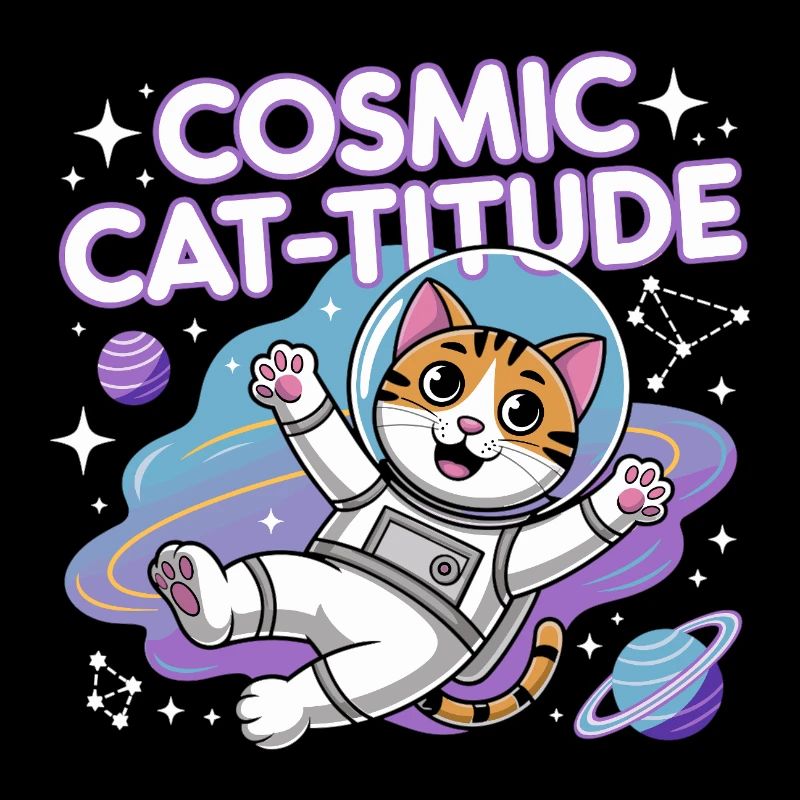 Chat Cosmique – Pouvoir Intergalactique du Chat