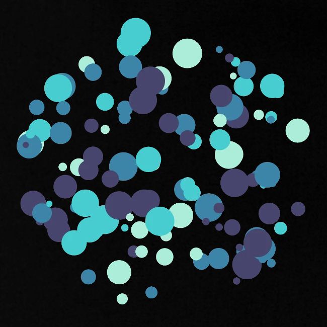 Motif cercles abstraits
