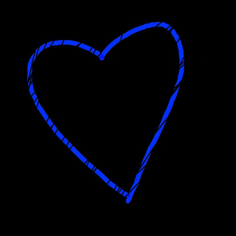 Blaues Herz Geschenkidee Liebe verliebt