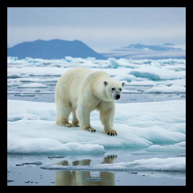 Eisbär zu Hause