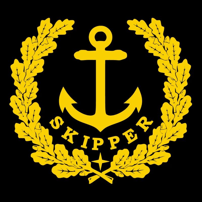 Skipper Anker Logo gold
