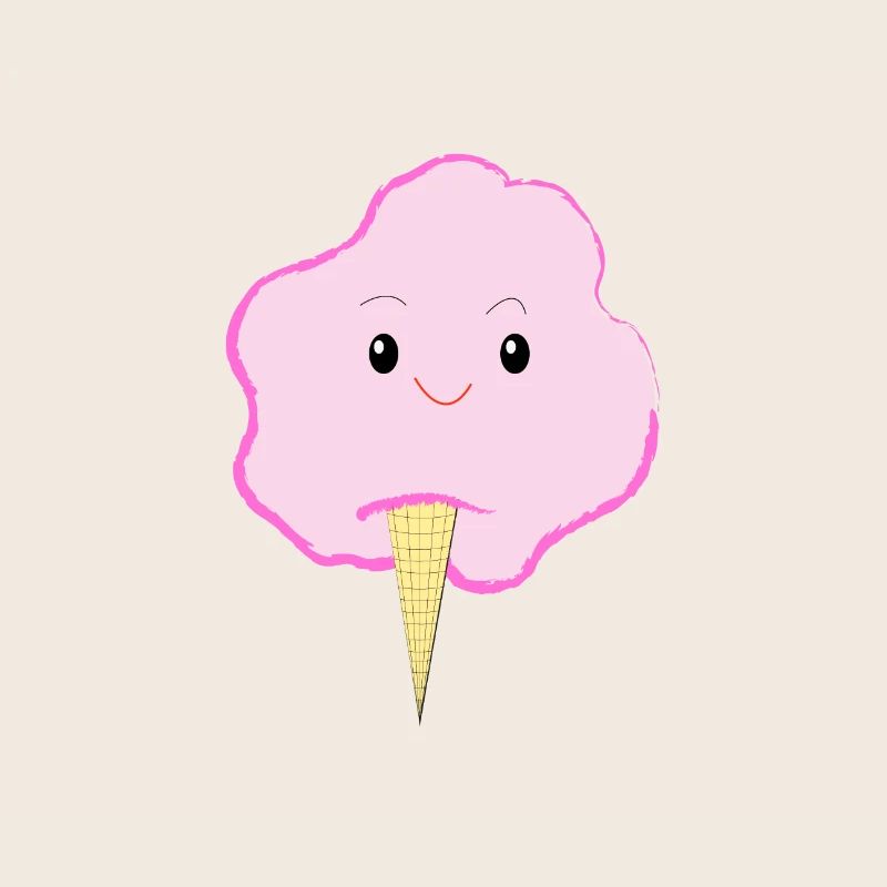 Fröhliche Zuckerwatte - Eis - Geschenkidee