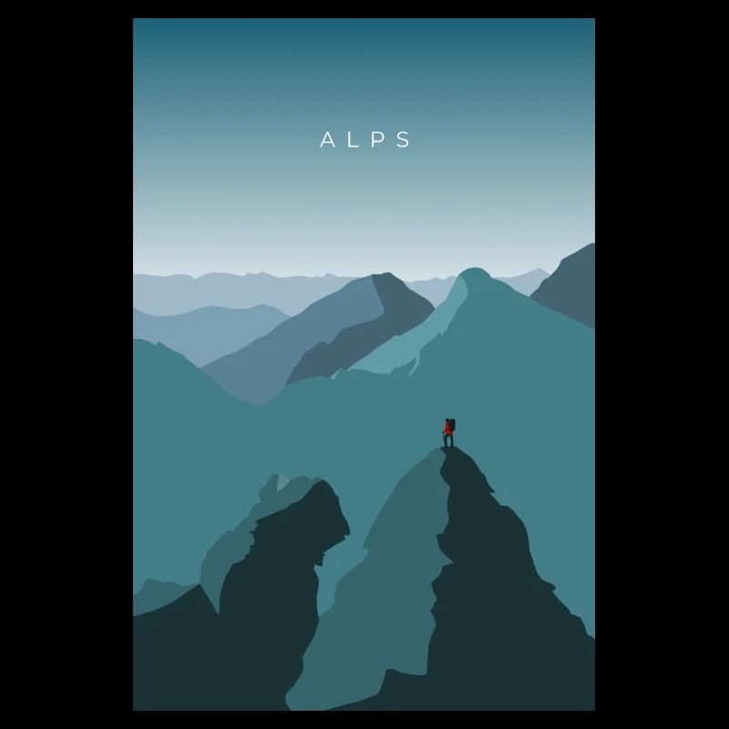 Alps - Reise Design Berge Alpen