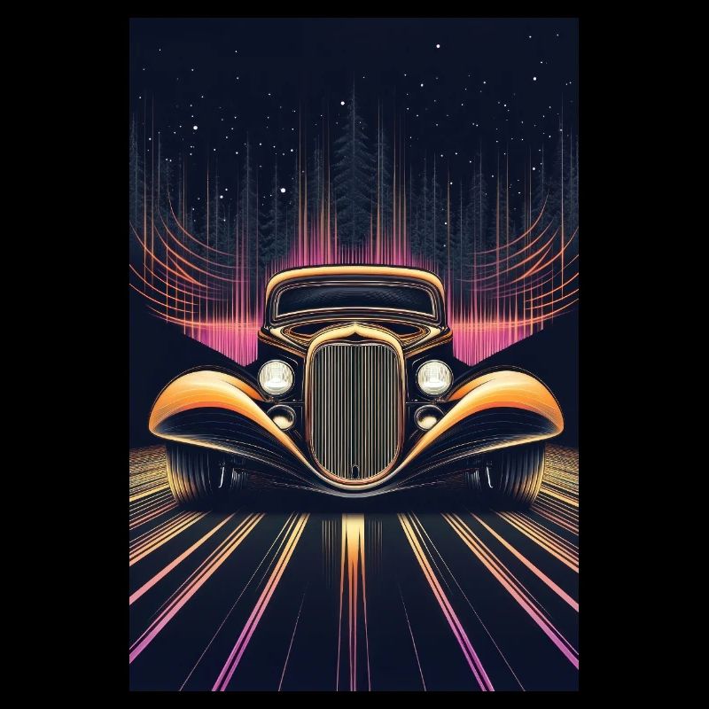 Retro Ride Through Neon Nights