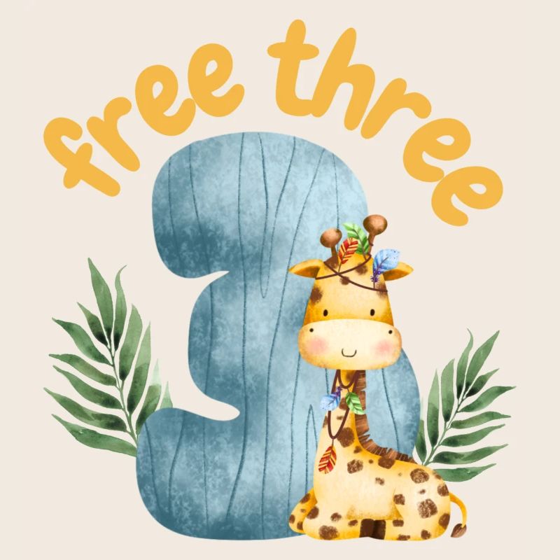 Free Three Giraffe Safari