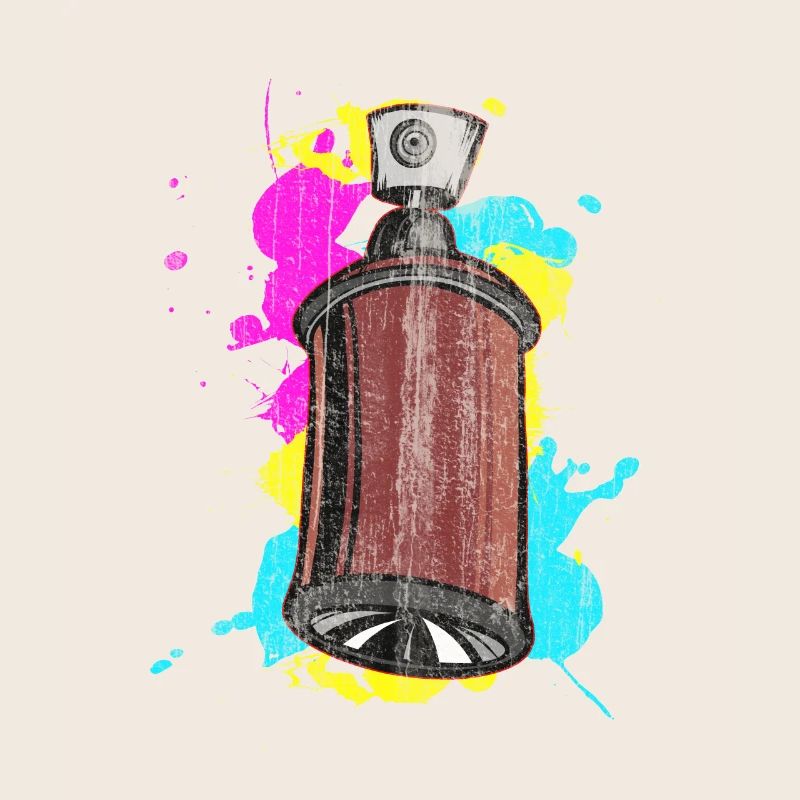 Graffiti Spraydose mit Spritzfarben