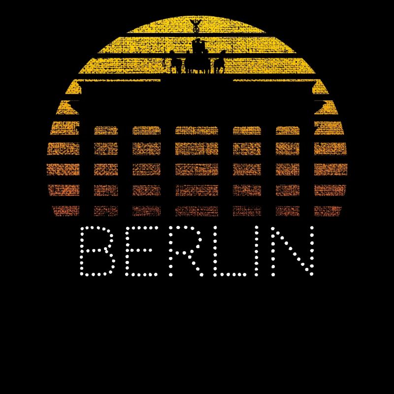 Berliner Skyline Berlin Schriftzug Fan Geschenk