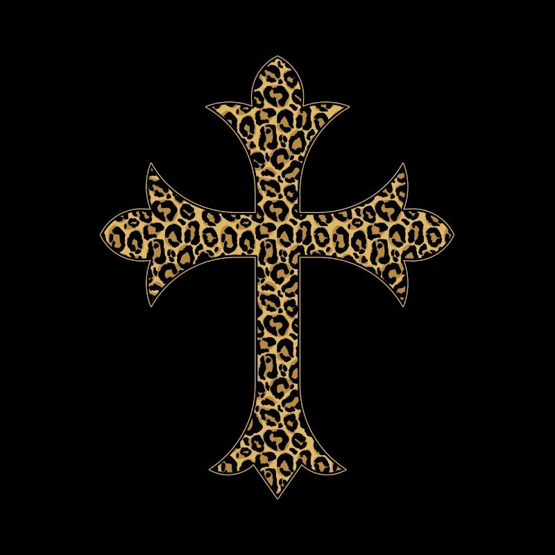 Croix avec motif Leo