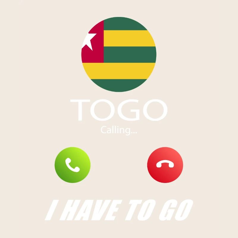 Togo ruft an Lusiger Flaggen Spruch
