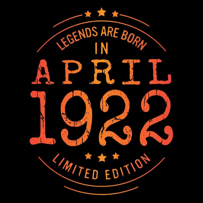 Anniversaire Avril 1922 Edition Limitée Millésime