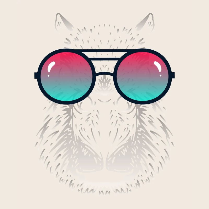 Cooles Capybara mit Sonnenbrille