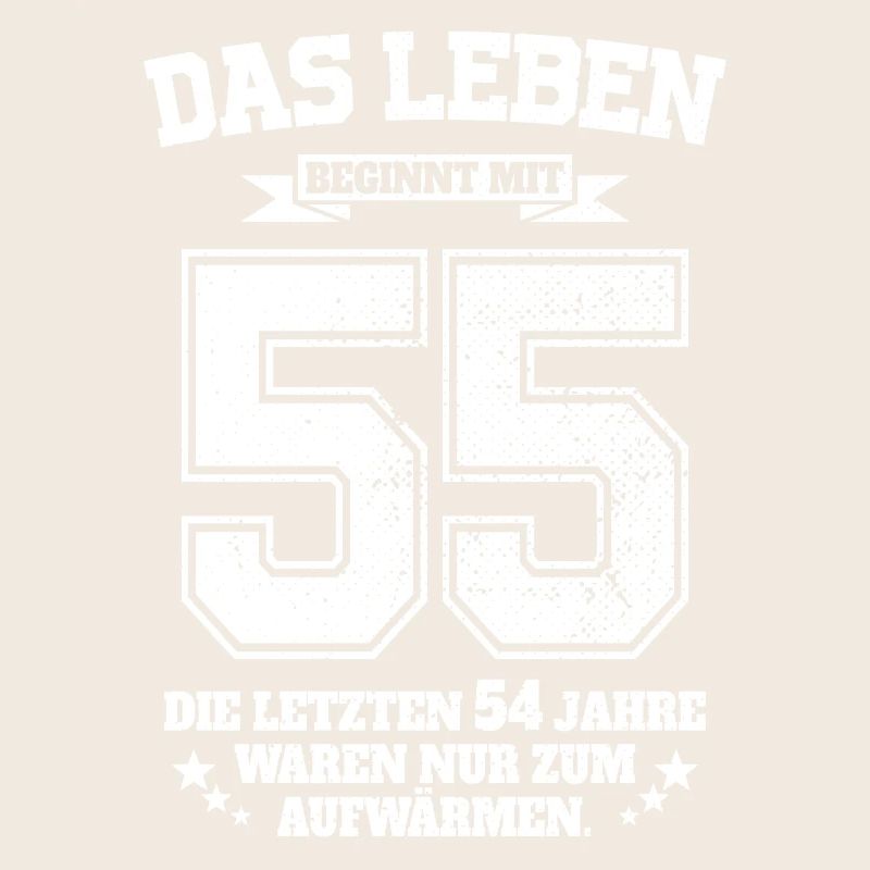 55. Geburtstag Geschenk Das Leben Beginnt Mit 55