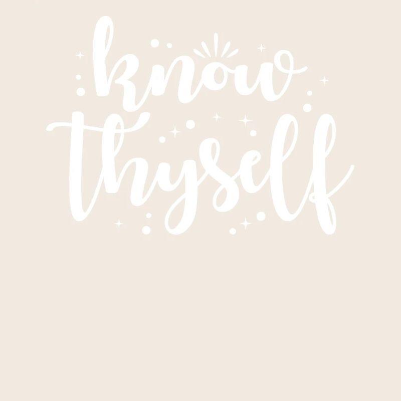 Achtsamkeit Spruch Erkenne Dich Selbst