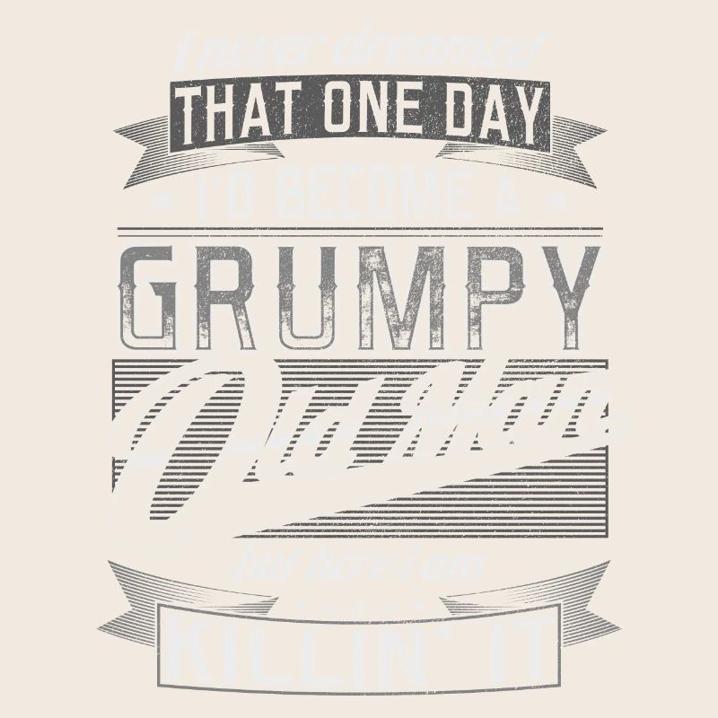 Grumpy Old Man Vatertag Großvater Rentner Geschenk