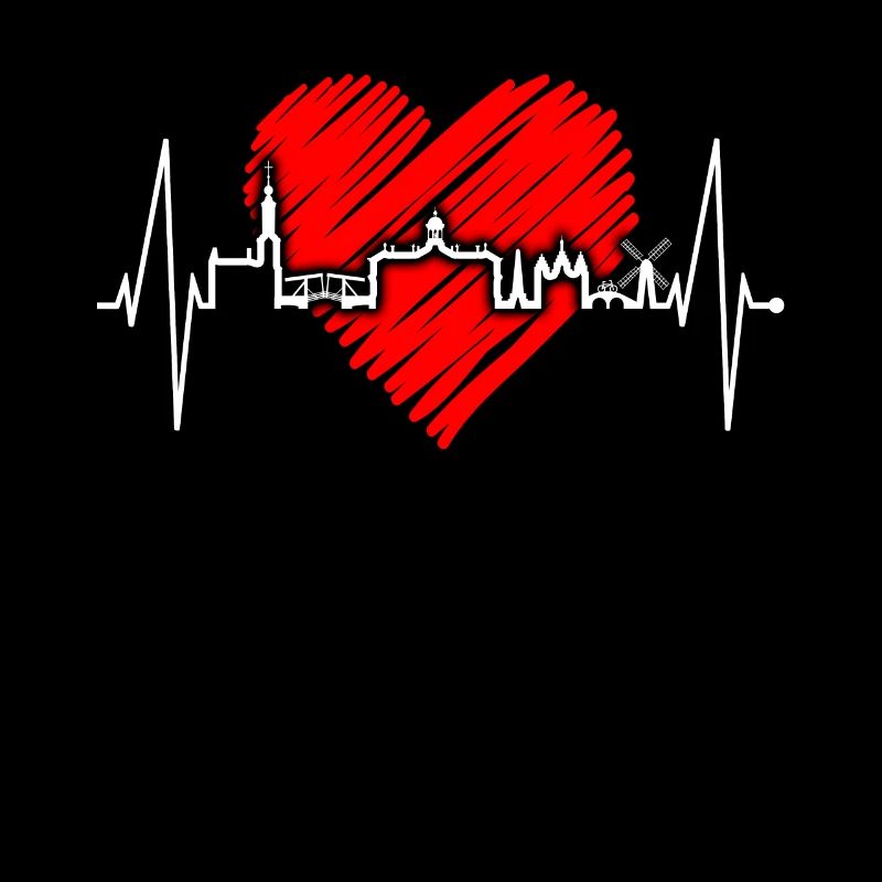 Amsterdam Skyline Netherlands Heartbeat Holland