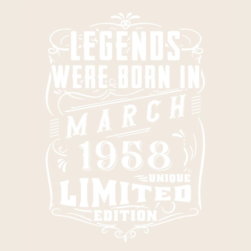 Anniversaire Mars 1958 Année Édition Limitée
