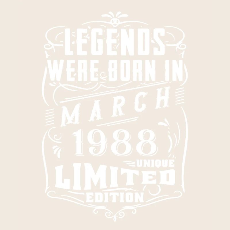 Anniversaire Mars 1988 Année Édition Limitée