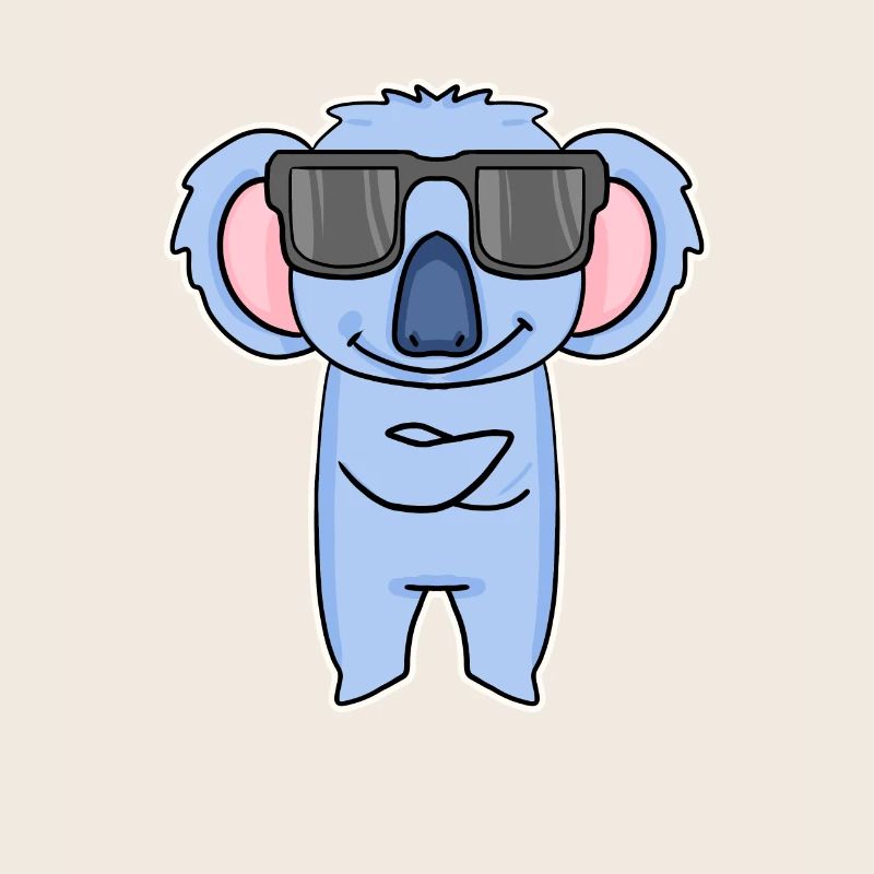 Koala mit Brille