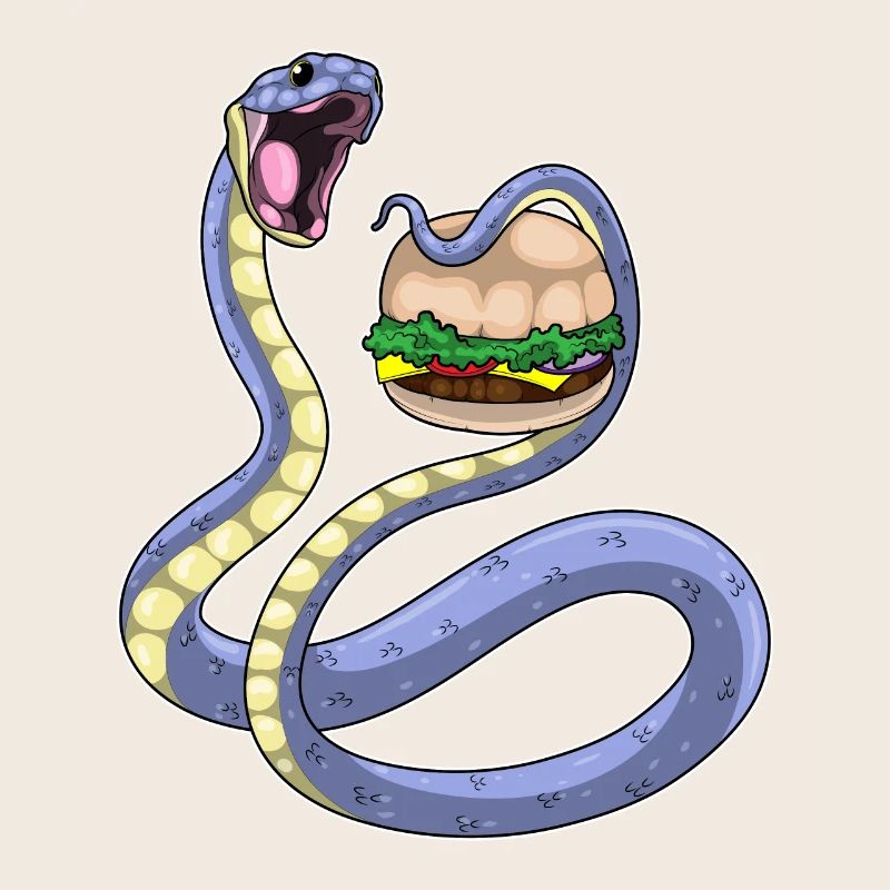 Snake Cheeseburger