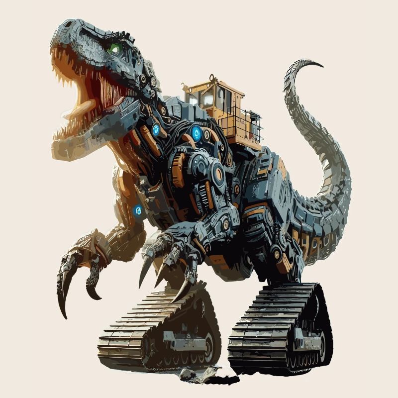 Bagger T-Rex Dinosaurier