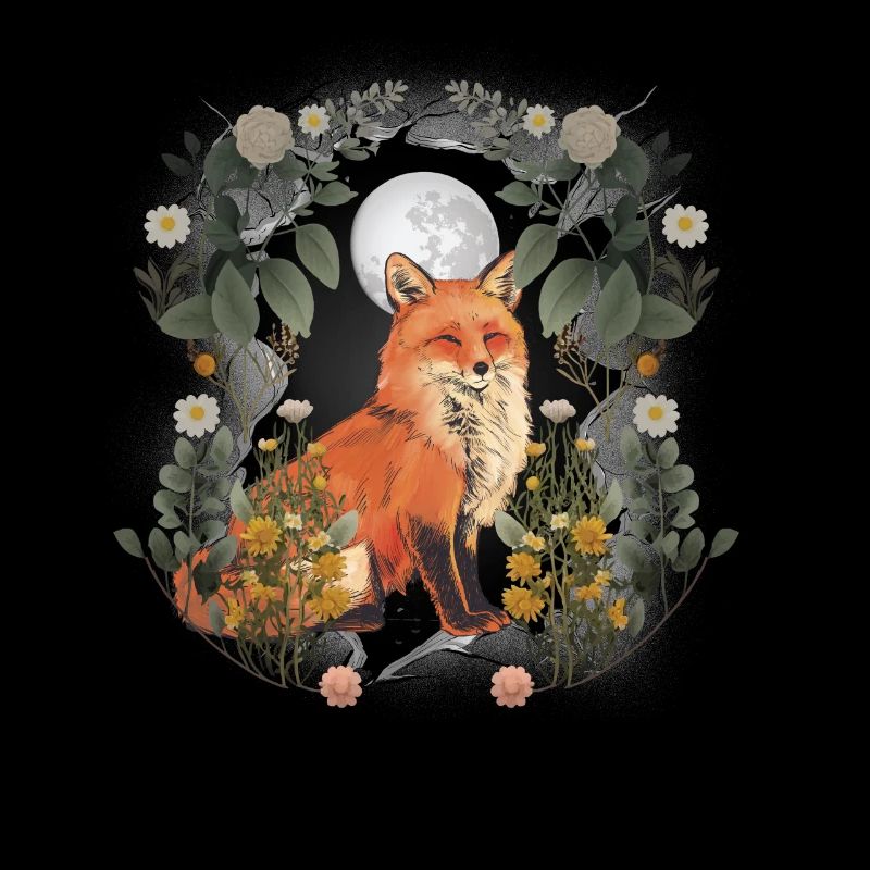 mystical forest animals nature fox foxes fairy tale child