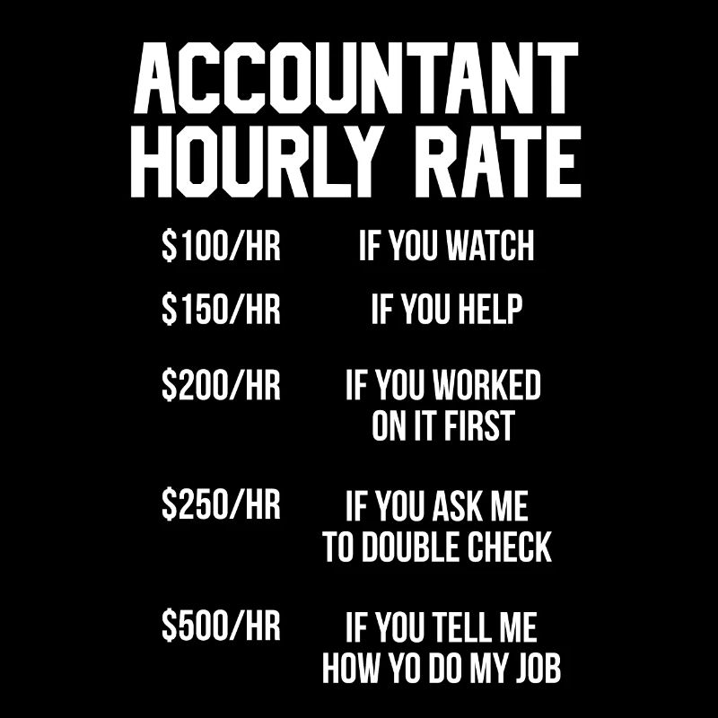 Tarif horaire comptable - Citation amusante