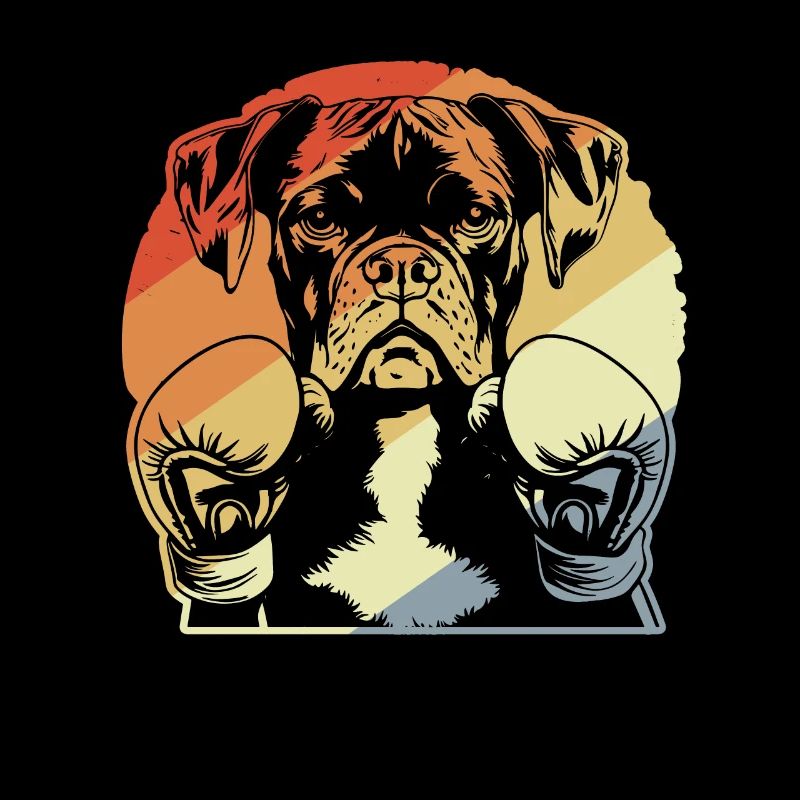 Boxer Chien Vintage