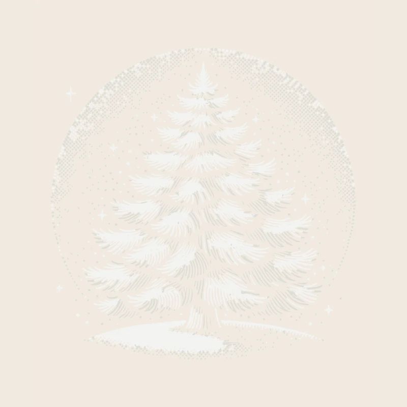 Atmospheric Christmas Tree Artwork