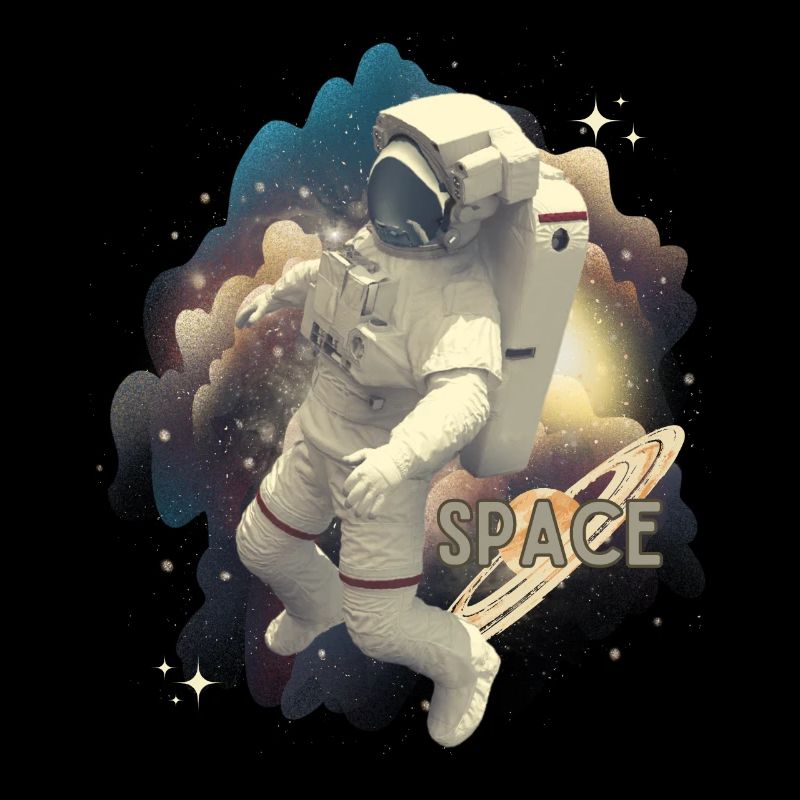Astronaute dans la magie spatiale