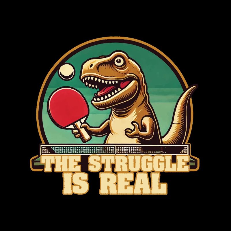 Drôle de T-Rex Tennis de table Lutte Dire