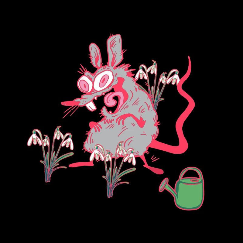 Garten Ratte Schneeglöckchen Frühling Gärtner