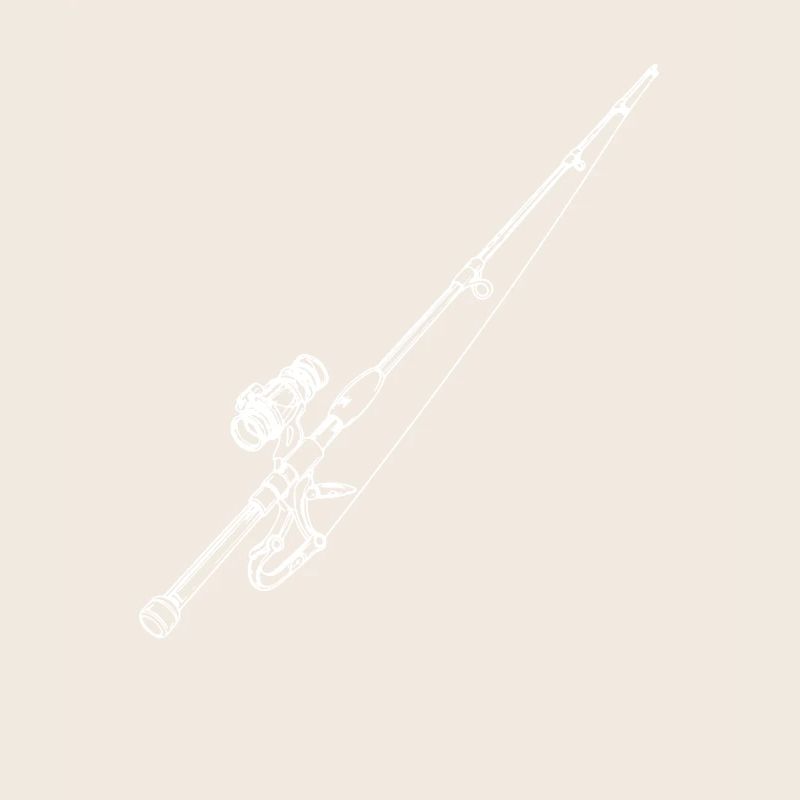 Dessin de canne à pêche